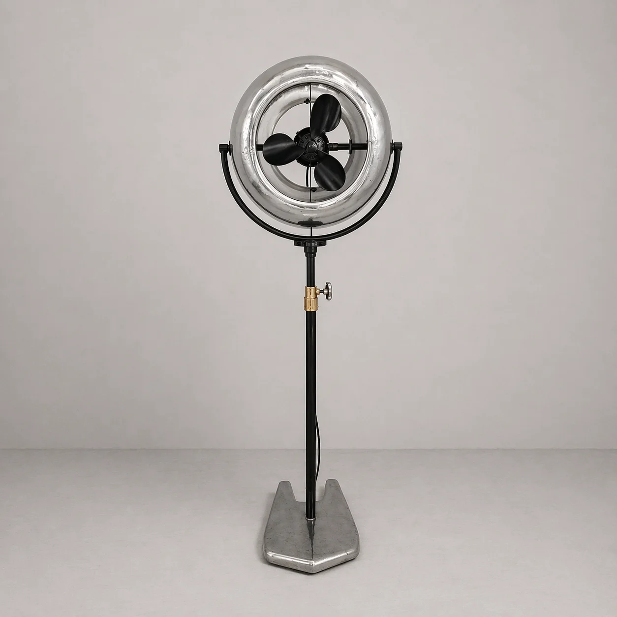 Antique Industrial Pedestal Fan 3