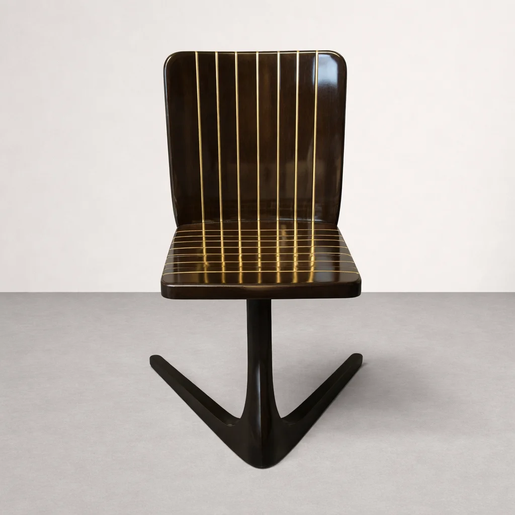 Mid-Century Inspired Sculptural Accent Chair 7